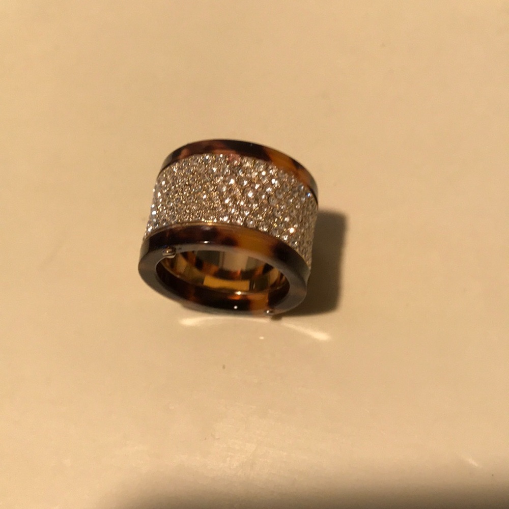 Michael Kors Tortoise-Shell Studded Ring
